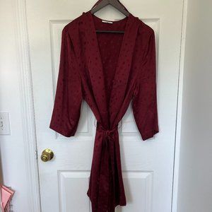Ganni Silk Robe Dress